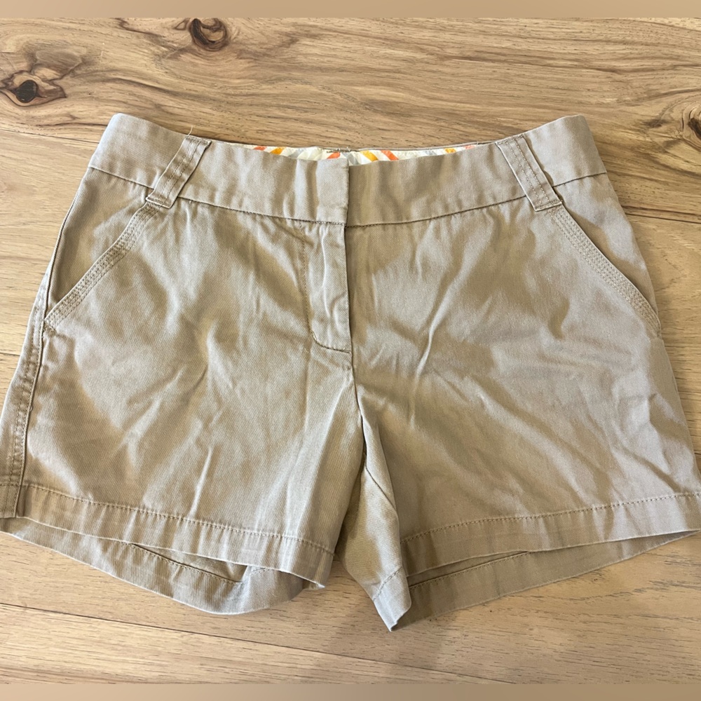 J Crew Chino Shorts Khaki